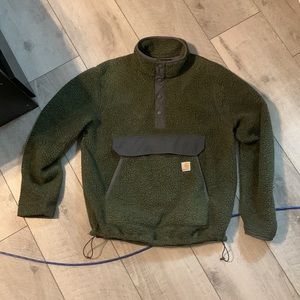 dark green Carhartt fleece, size Medium